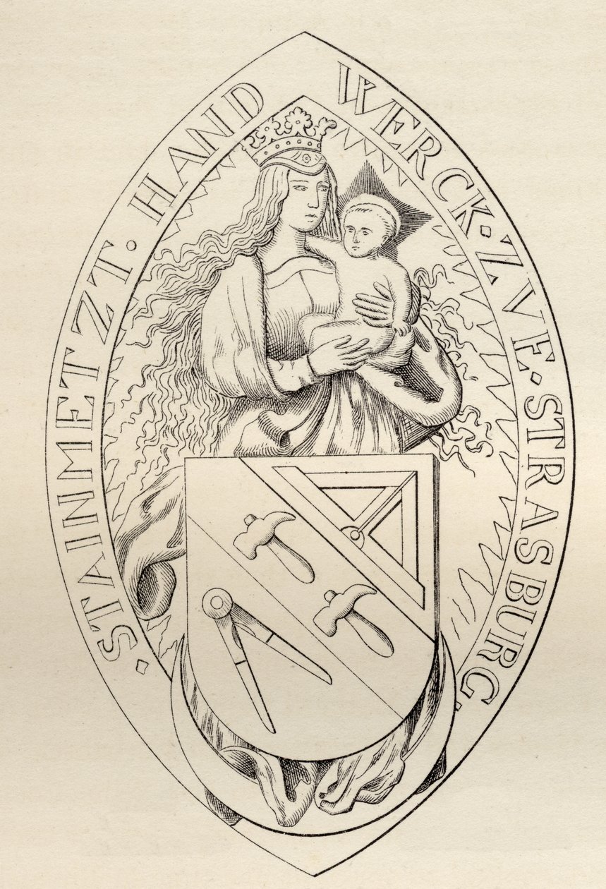 Seal of the Masons of Strasbourg, 1524, from 