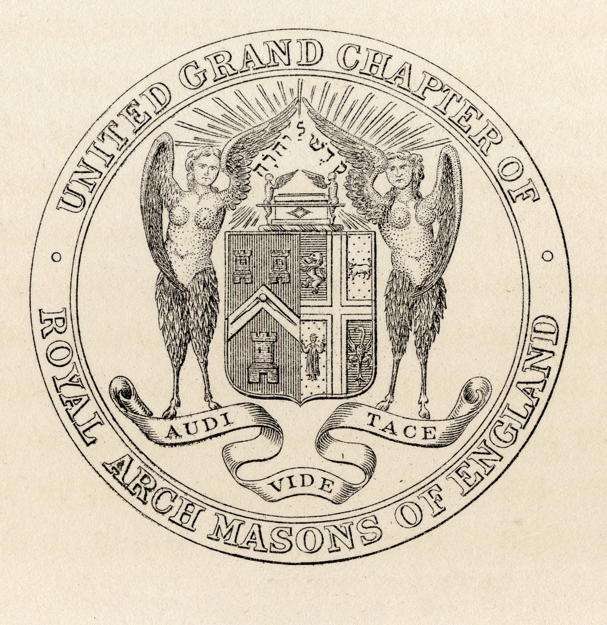 Seal of the United Grand Chapter of Royal Arch Masons of England, 1817 ...