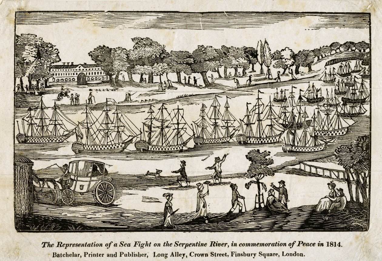 Serpentine, Hyde Park in London by English School