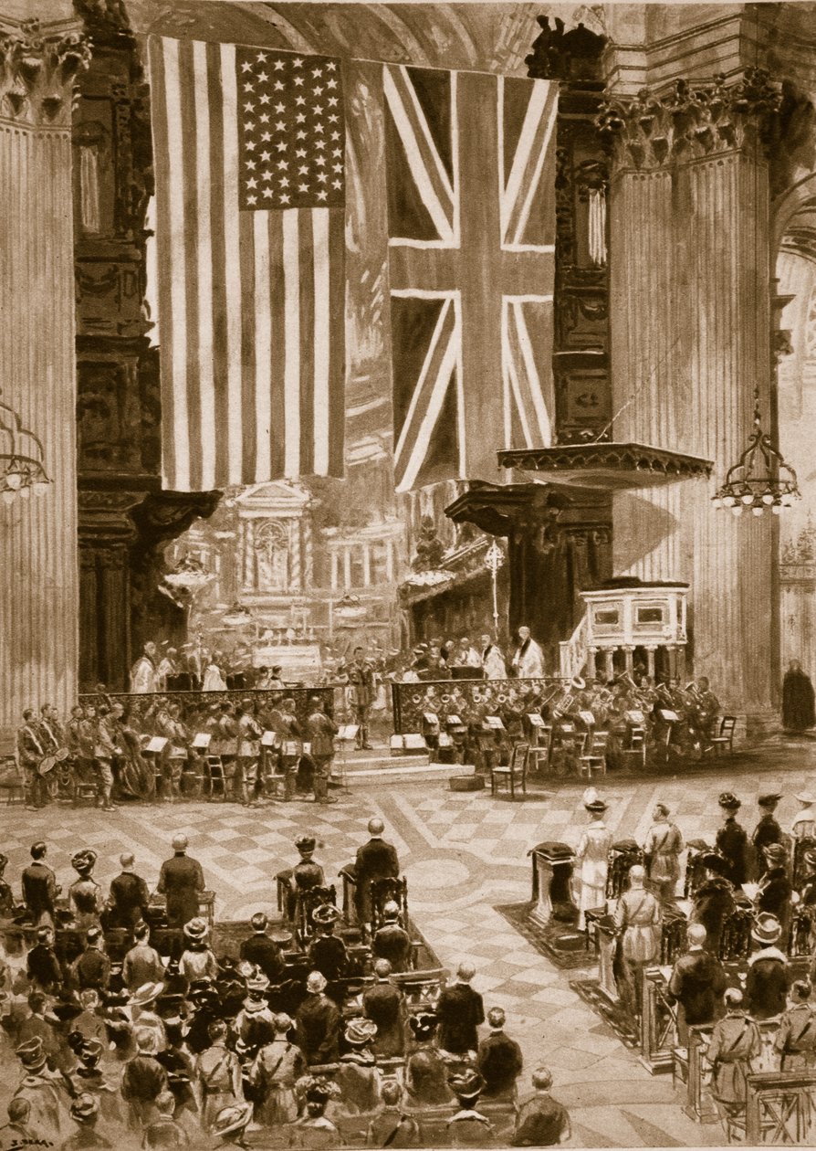 Singing the American National Anthem at St. Paul