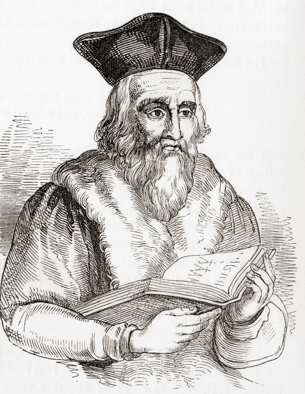 Sir Edward Kelley or Kelly, aka Edward Talbot, from Old England: A Pictorial Museum by English School