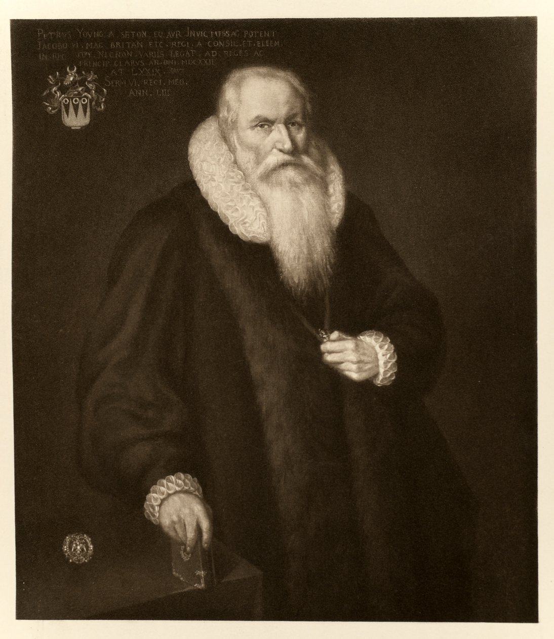 Sir Peter Young, from James I and VI, printed by Manzi Joyant & Co. Paris, 1904 by English School