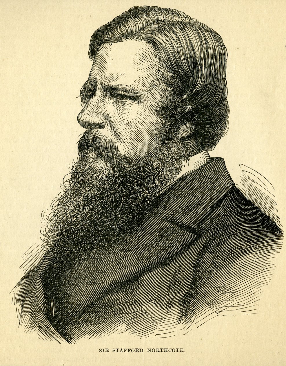 Sir Stafford Northcote, 1st Earl of Iddesleigh (1818-87) by English School
