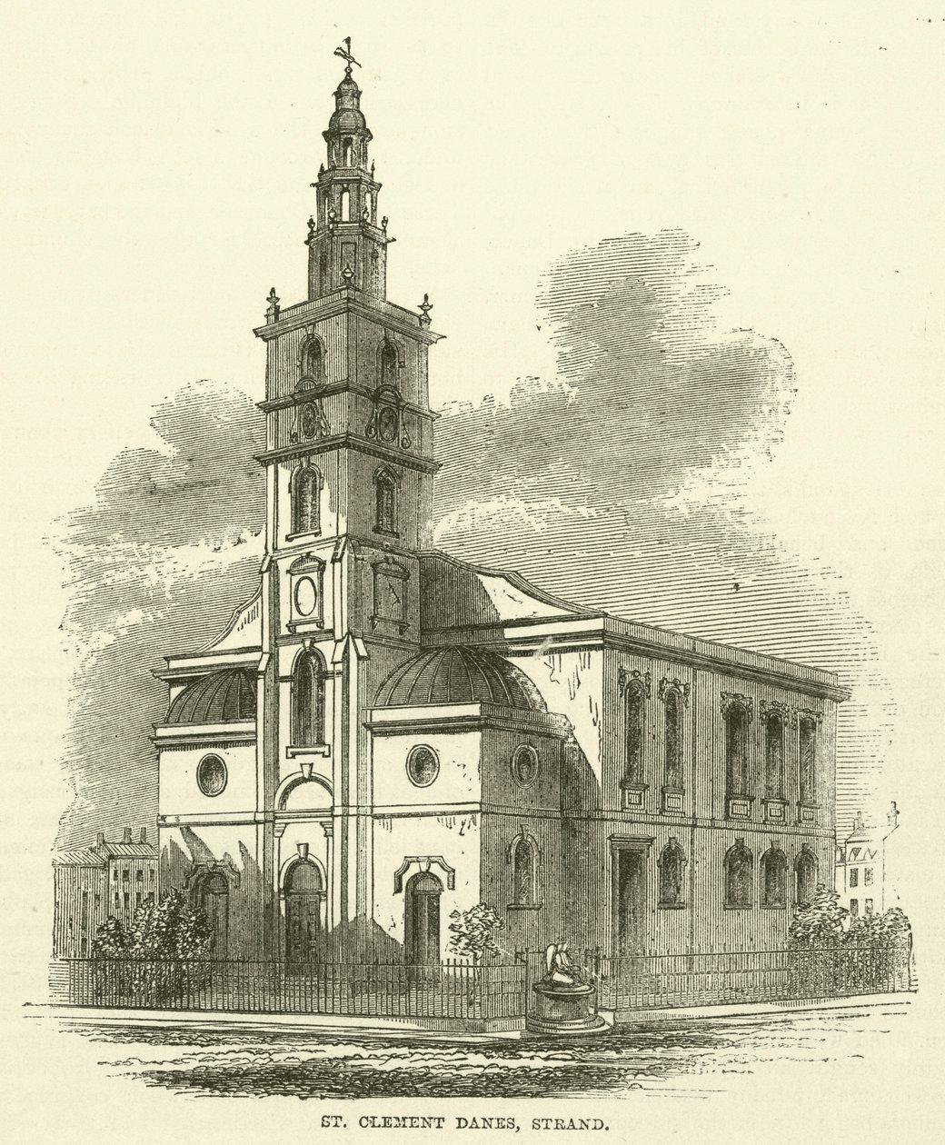 St Clement Danes, Strand by English School