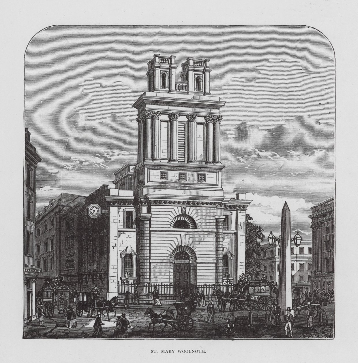 St Mary Woolnoth by English School