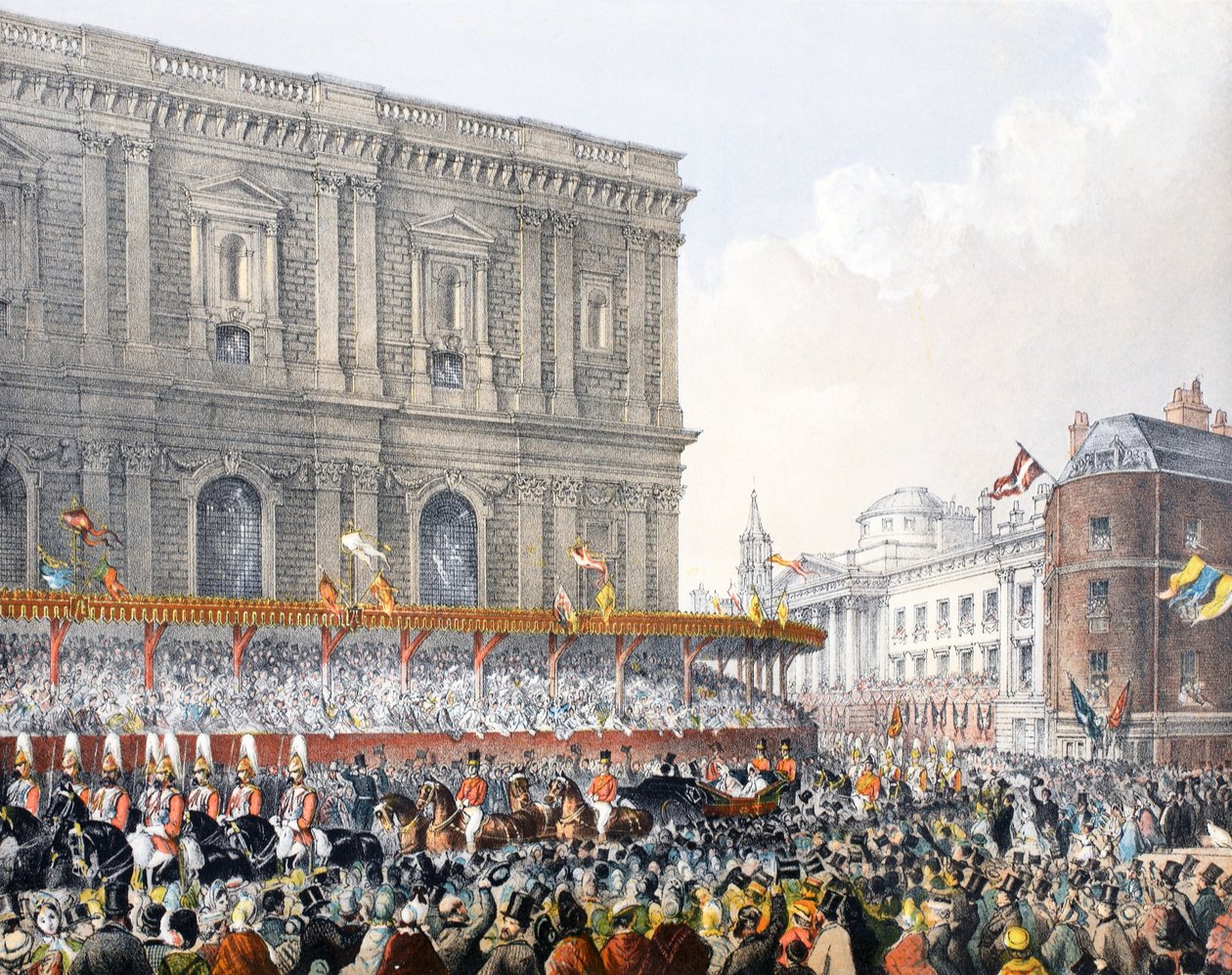 St Pauls, 7th March 1863, from A Memorial of the Marriage of Edward VII and Alexandra of Denmark by English School