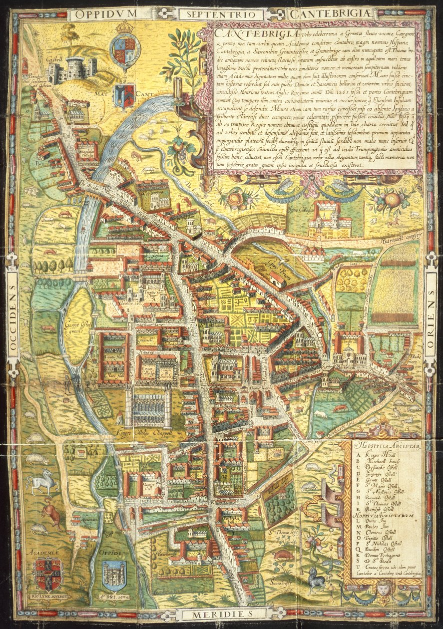 Street Map of Cambridge by English School