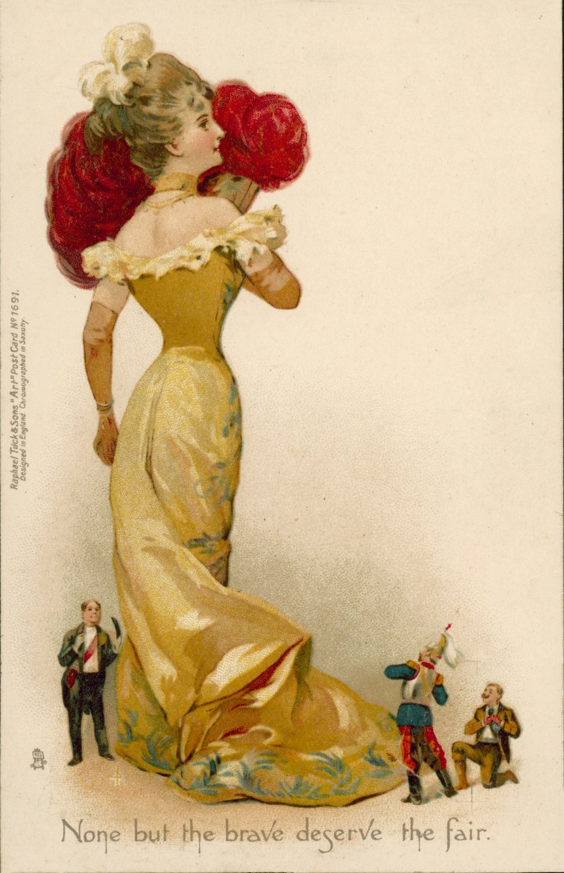 Suitors Competing for the Hand of the Fair Lady by English School