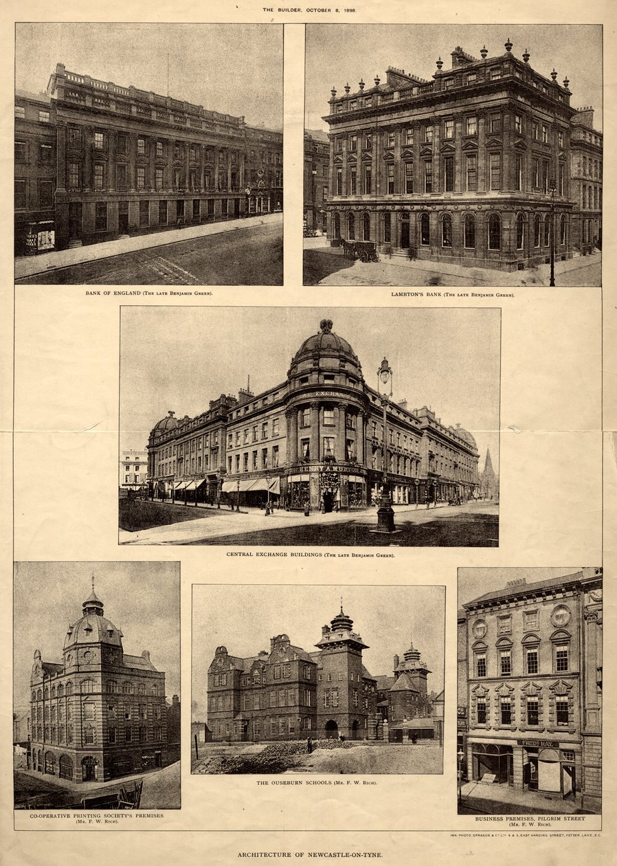 The Architecture of Newcastle-on-Tyne, from 