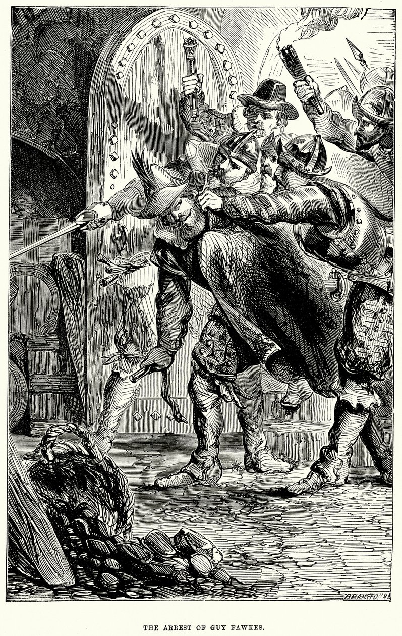 The Arrest of Guy Fawkes by English School