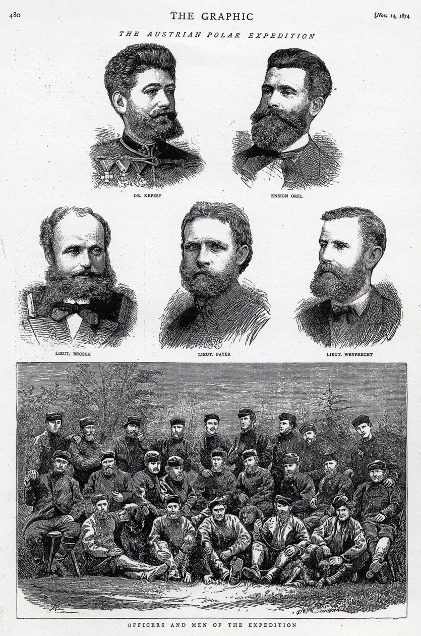 The Austrian Polar Expedition, published in The Graphic, November 14 1874 by English School