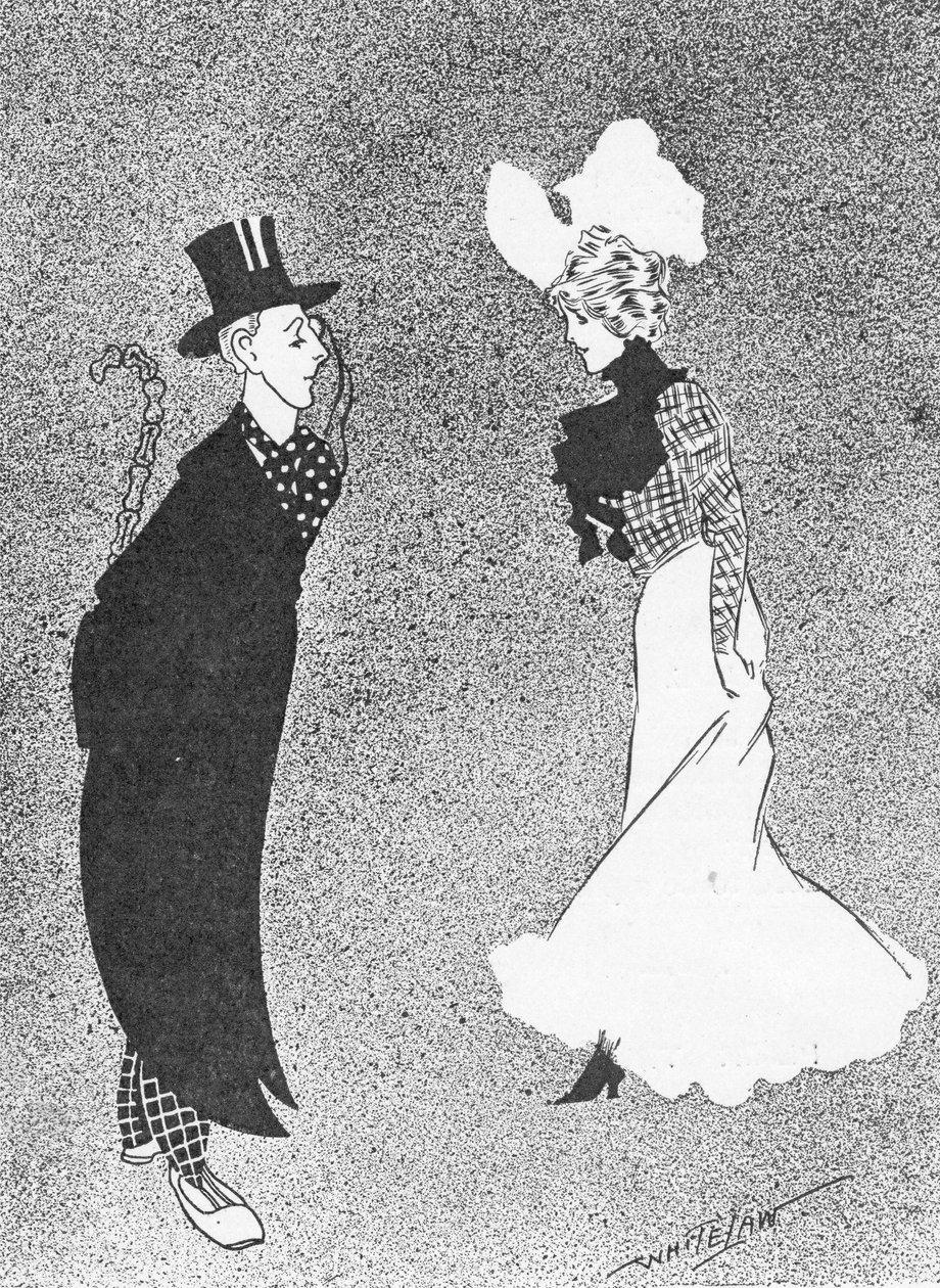 The Bare Fact, illustration from The King, May 25th 1901 by English School