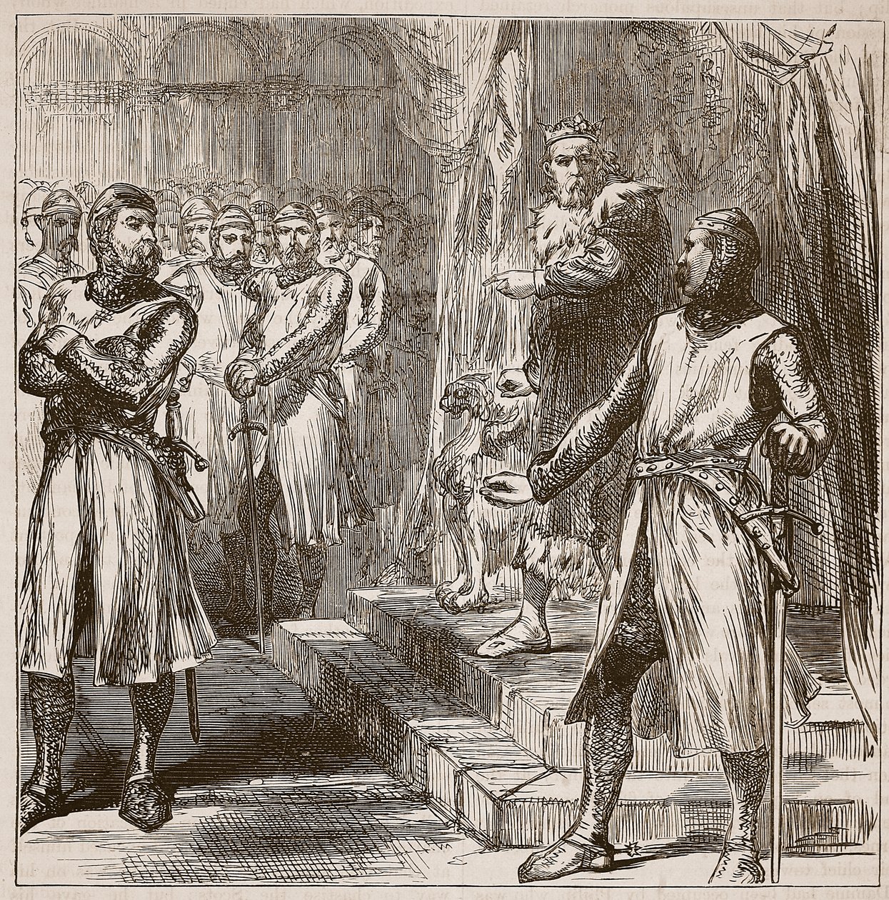 The Barons revolt against the King (Illustration from Cassell