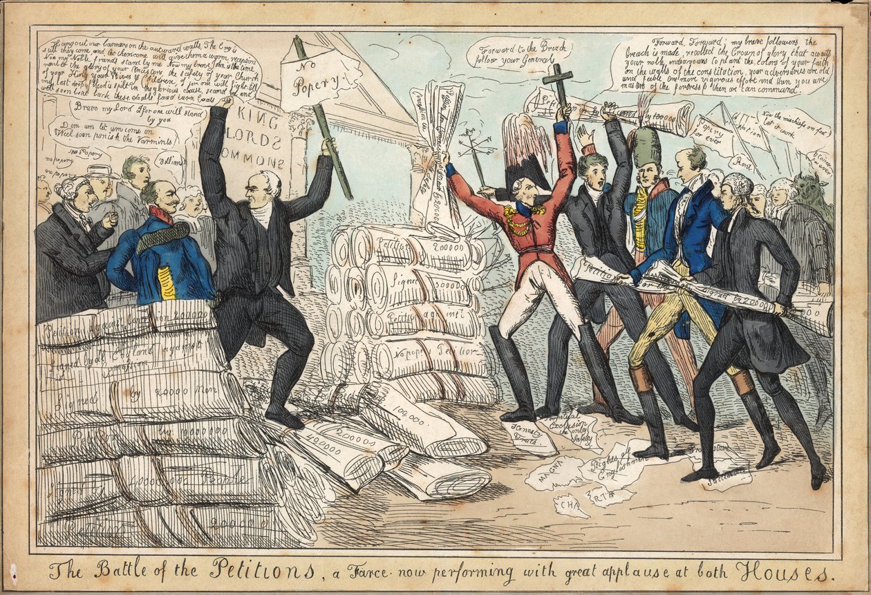 The Battle of the Petitions, a farce now performing with great applause at both houses by English School