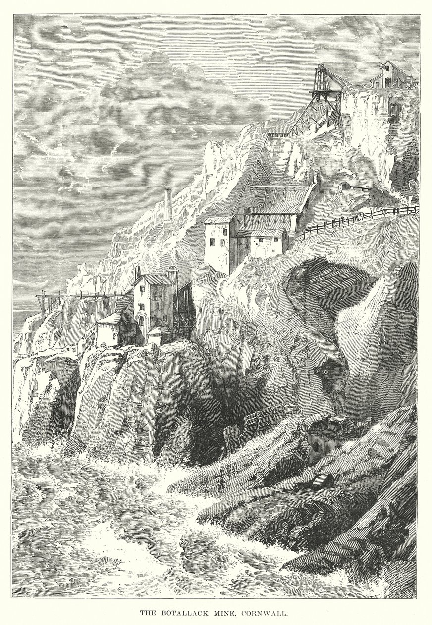 The Botallack Mine, Cornwall by English School