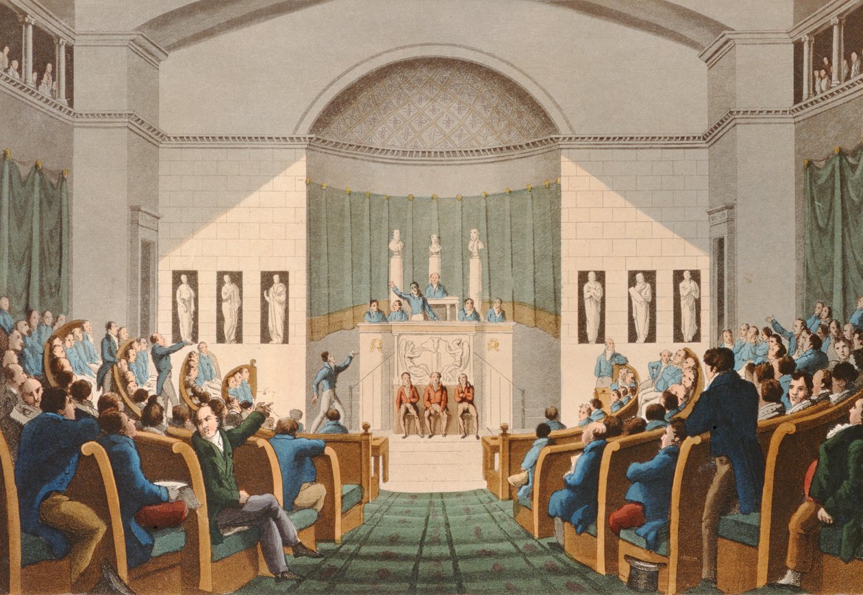The Chambre des Deputes, c.1820 by English School