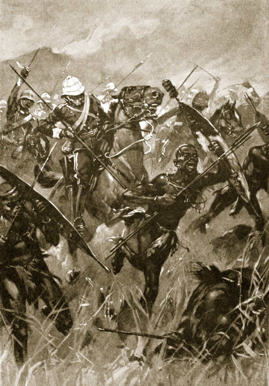 The Charge of the 17th Lancers, July 4th, 1879 by English School