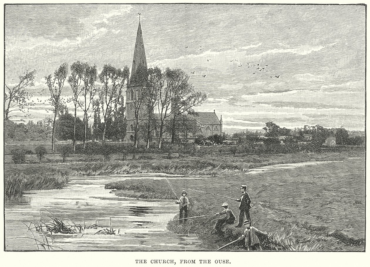The Church, from the Ouse by English School