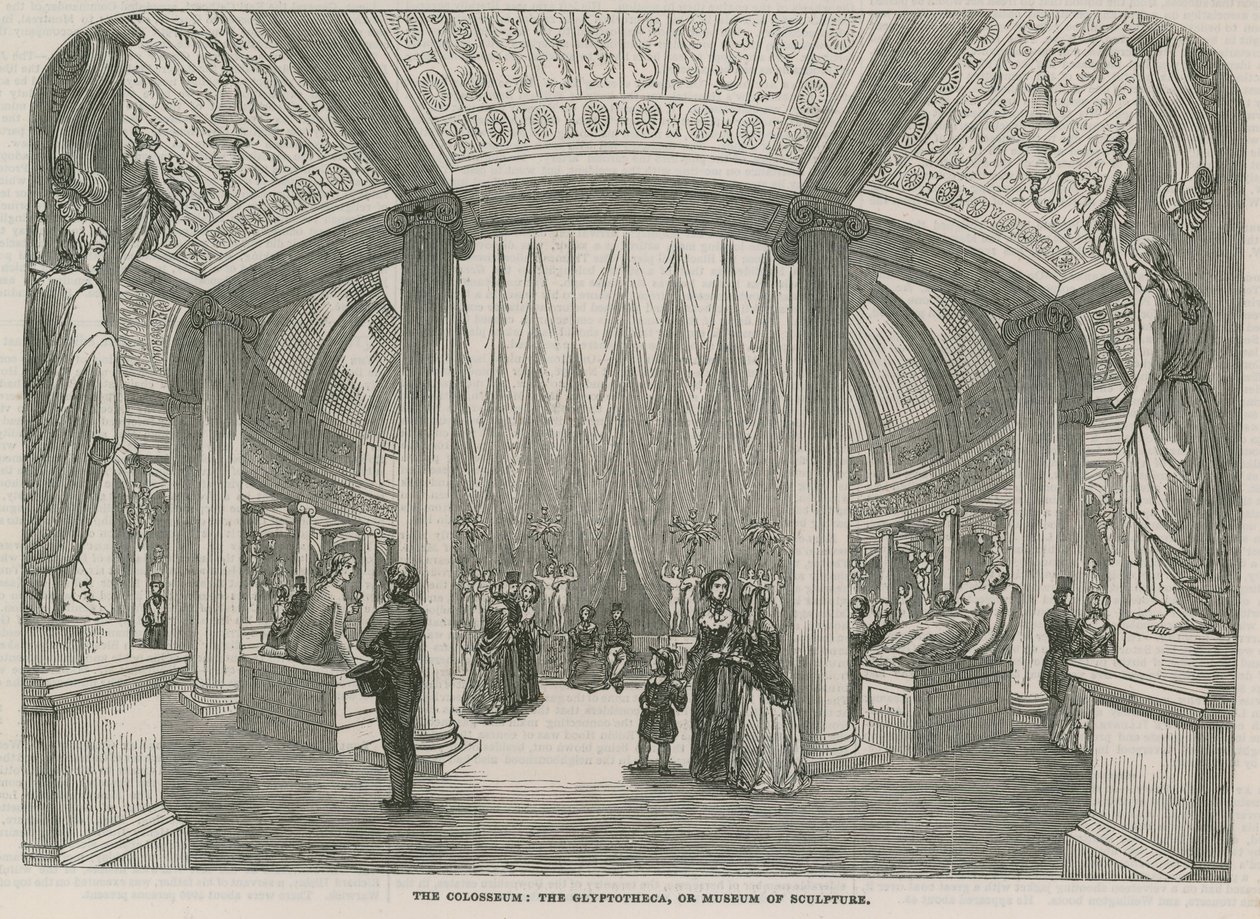 The Colosseum - The Glyptotheca, or Museum of Sculpture by English School