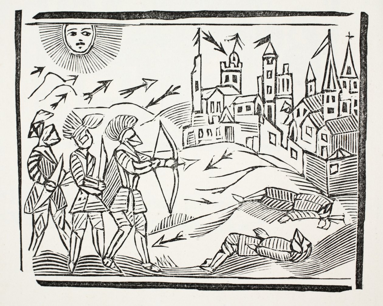 The Conquest of France With the Life and Glorious Actions of Edward the Black Prince (illustration) by English School