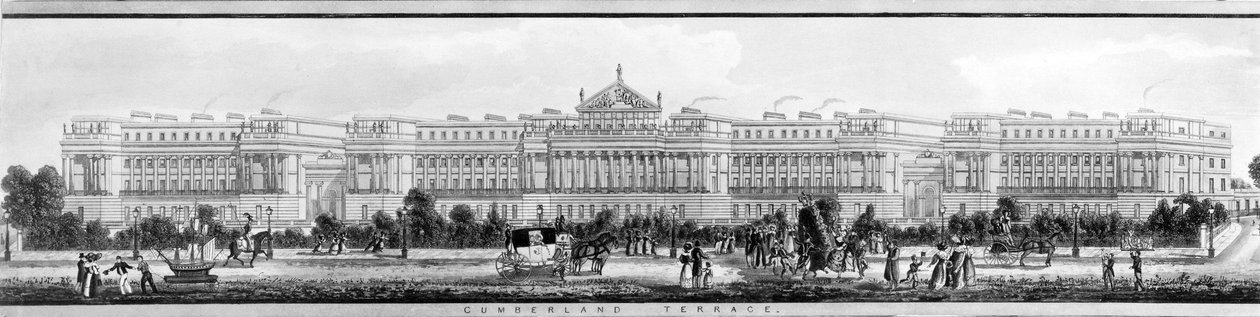 The Cumberland Terrace, 1831 by English School