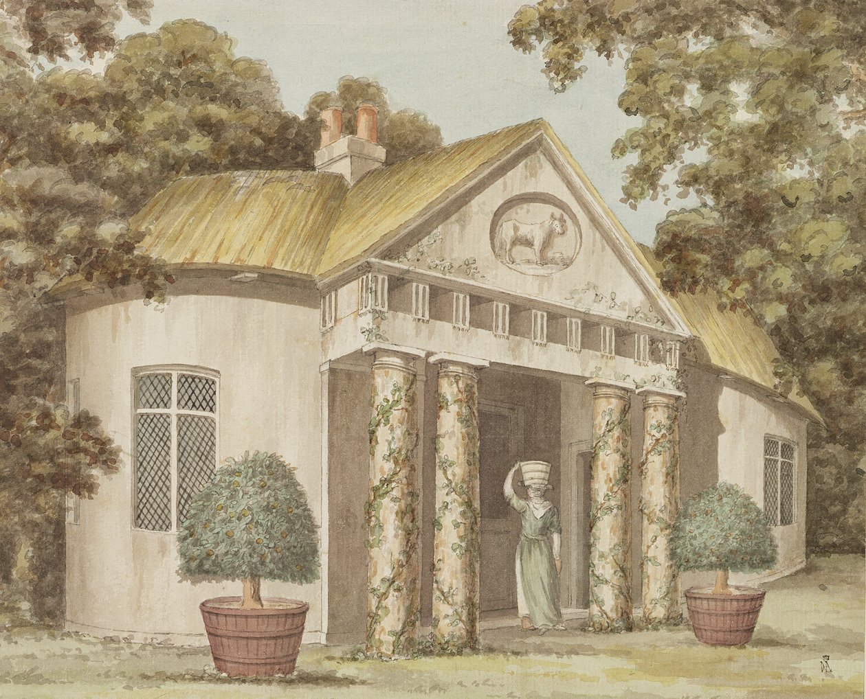 The Dairy at Hamels, Hertfordshire by English School