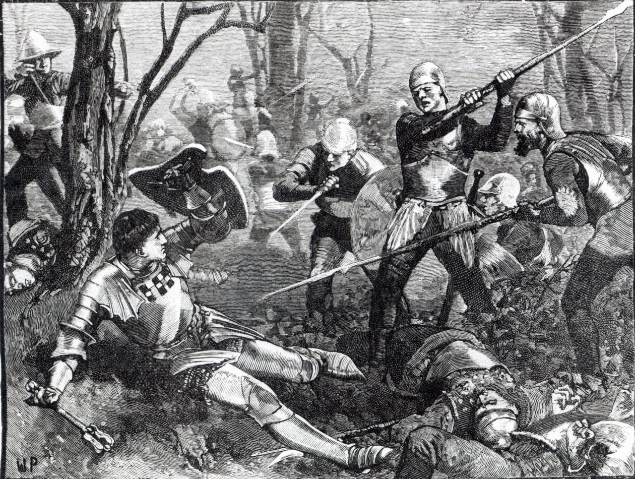 The Death of the King Maker at the Battle of Barnet, c.1880 by English School