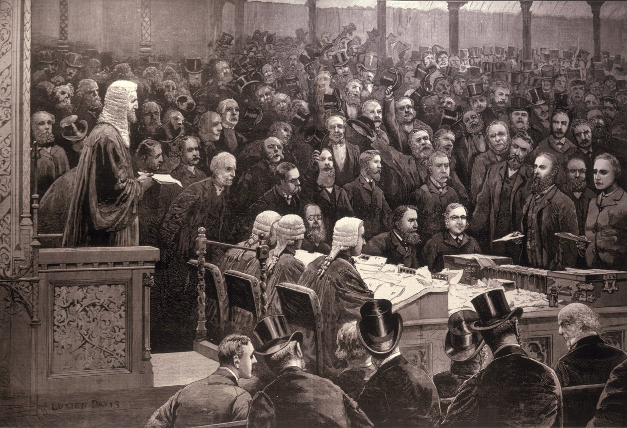 The Division in the House of Commons on the Irish Home Rule Question, 