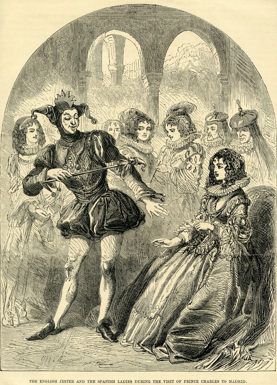 The English Jester and the Spanish Ladies During the Visit of Prince Charles to Madrid by English School