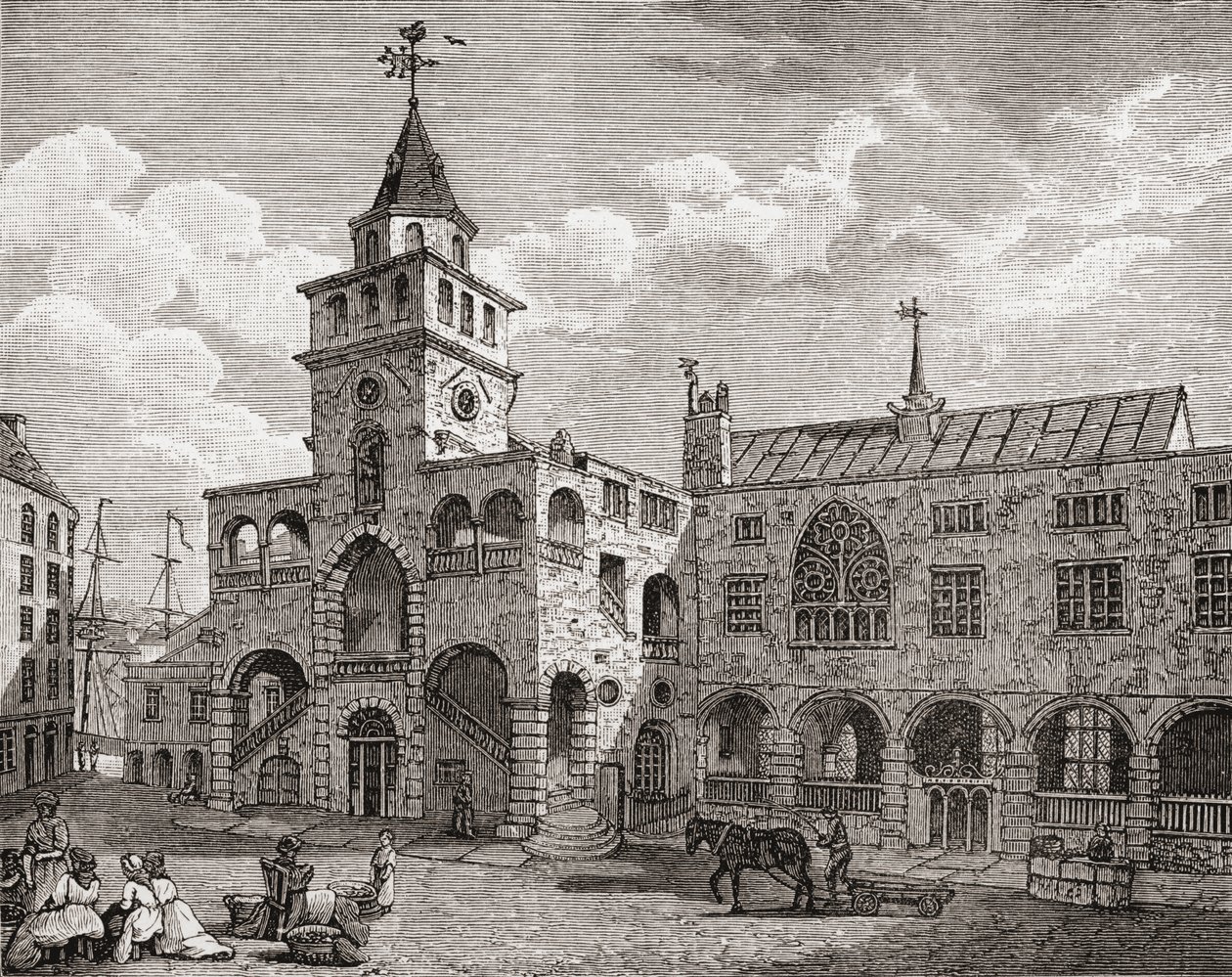 The Exchange, Newcastle upon Tyne in the 17th century, from 