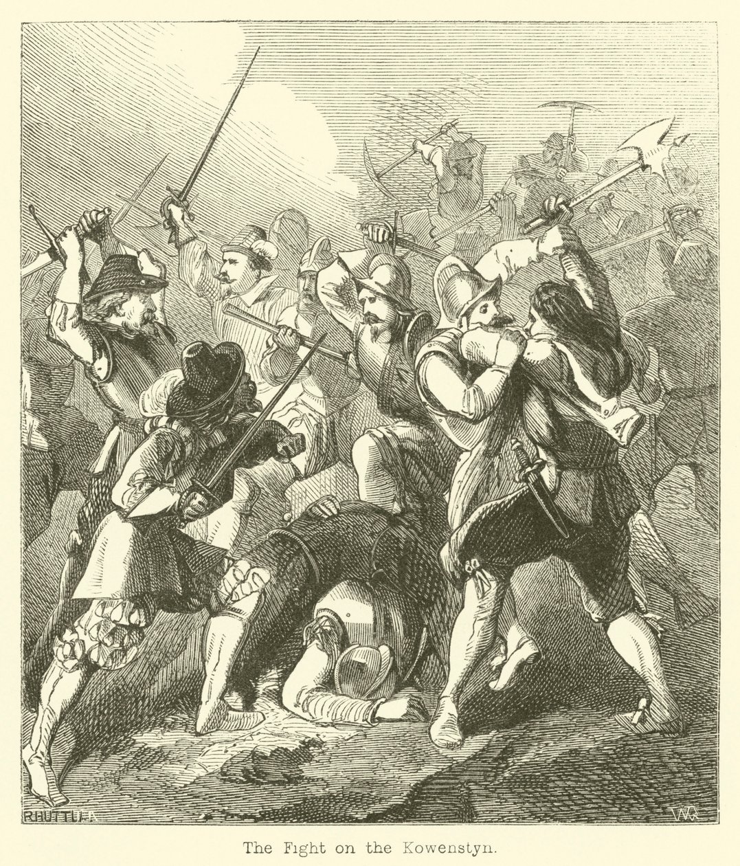 The Fight on the Kowenstyn by English School