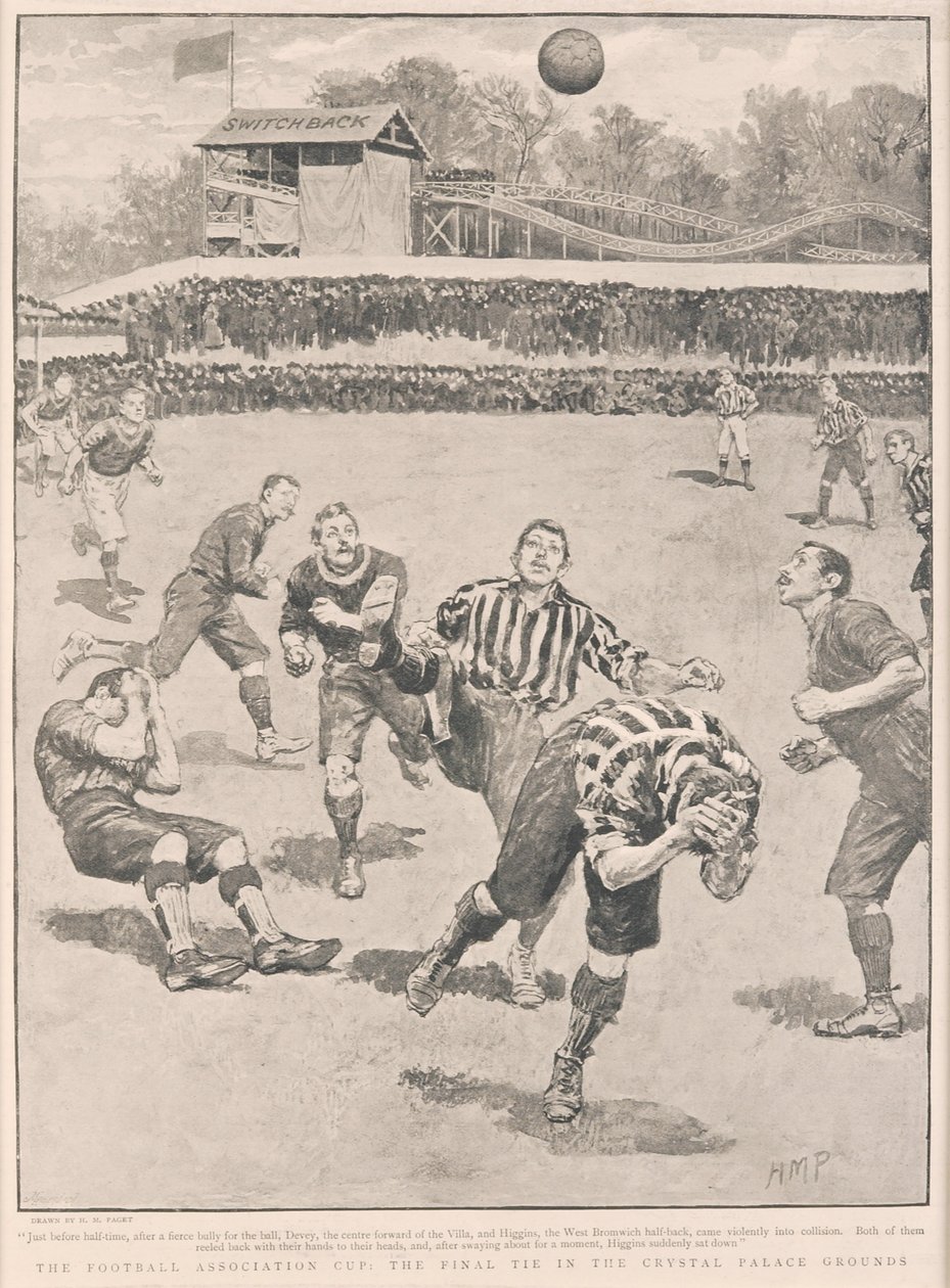 The Football Association Cup - The Final Tie in the Crystal Palace Grounds, 1895 by English School