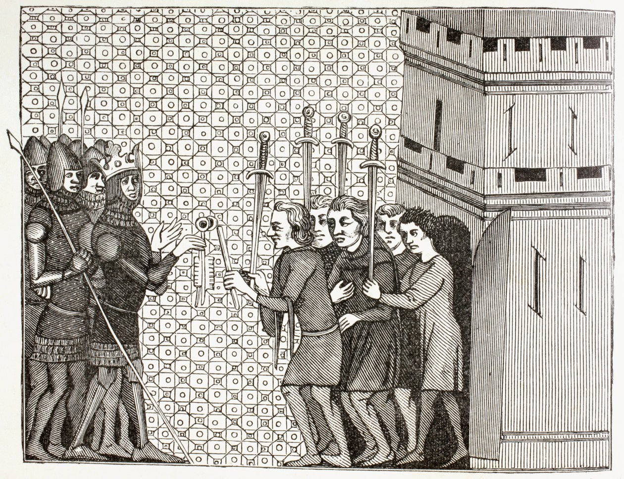The Garrison Surrenders, c.1880 by English School