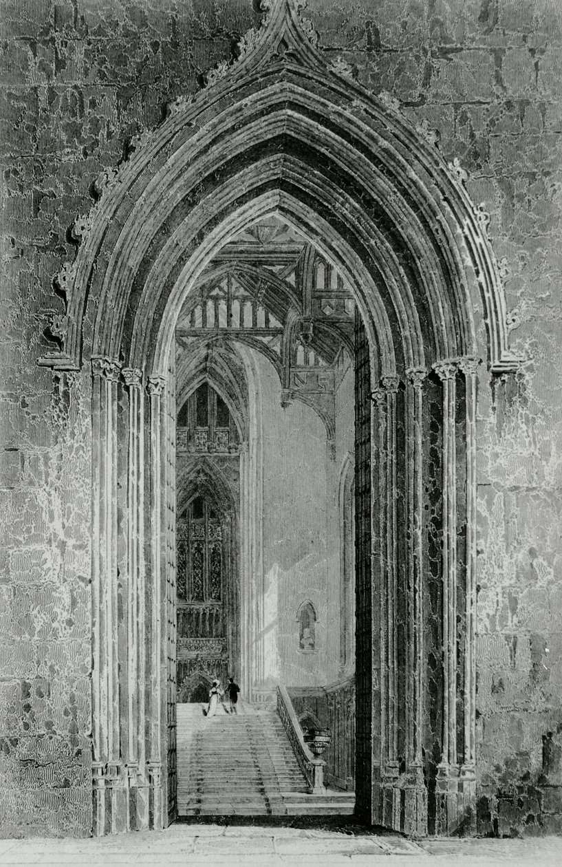 The Great Western Hall Leading to the Grand Saloon, Fonthill Abbey by English School