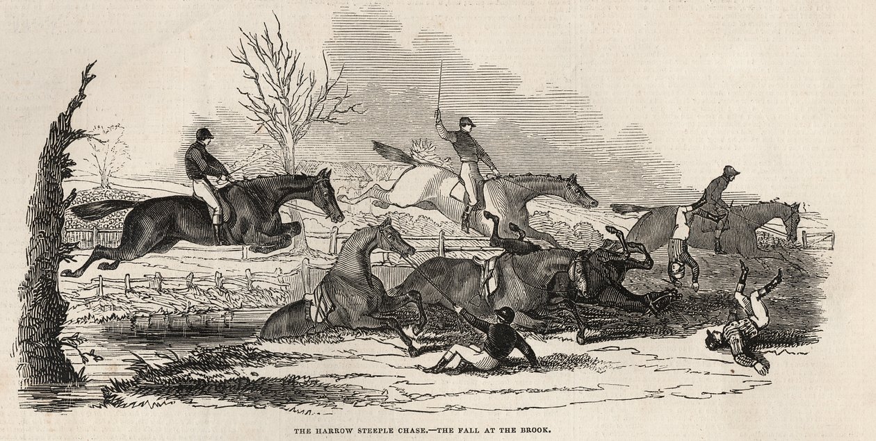 The Harrow Steeple Chase: The Fall at the Brook, from 