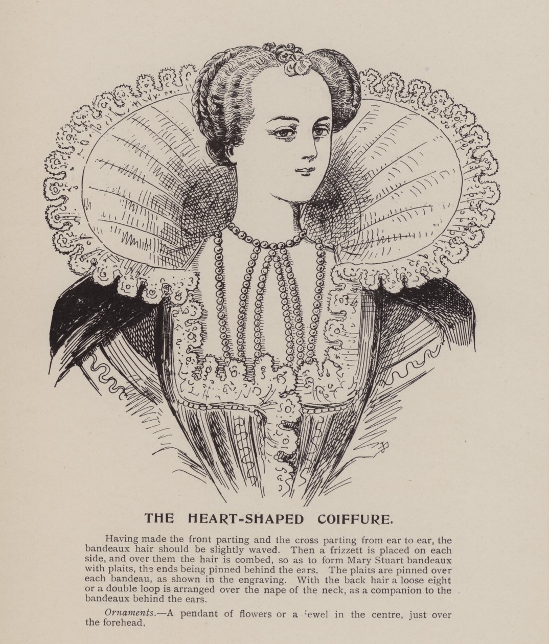 The Heart-Shaped Coiffure by English School