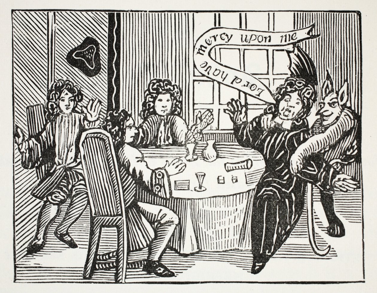 The History of Dr. John Faustus, illustration from Chap-books of the Eighteenth Century by John Ashton, pub. 1882 by English School