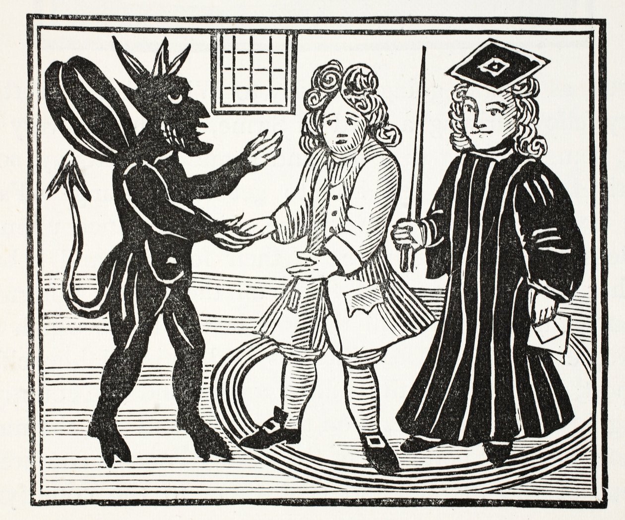 The History of Dr. John Faustus, illustration from Chap-books of the Eighteenth Century by John Ashton, pub. 1882 by English School