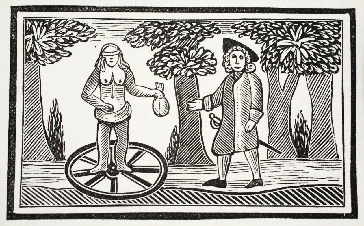 The History of Fortunatus, illustration from Chap-books of the Eighteenth Century by John Ashton, pub. 1882 by English School