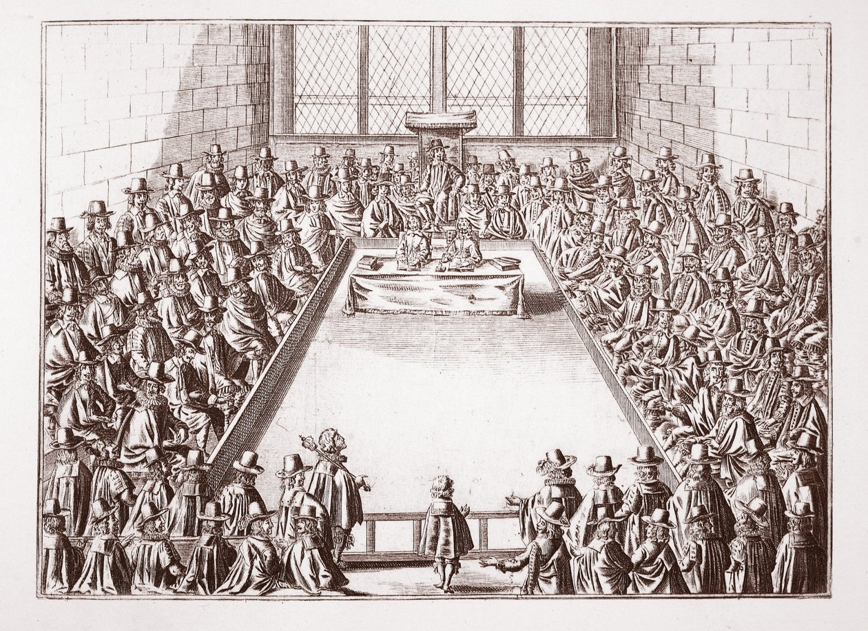 The House of Commons, from a 1648 print by English School