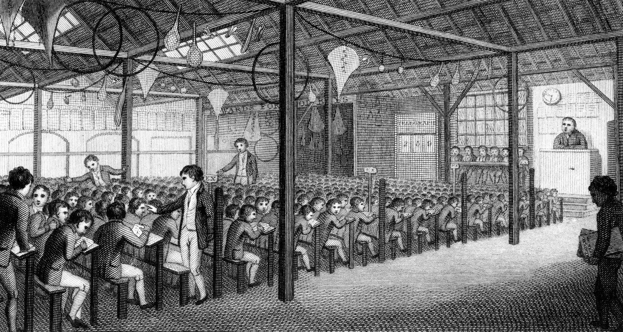 The Interior of the Royal Free School, Borough Road by English School