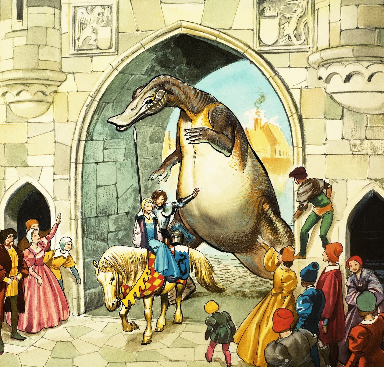 The Lady and the Dragon by English School
