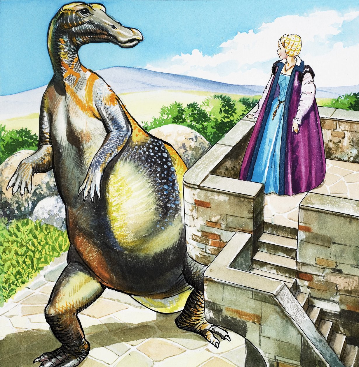 The Lady and the Dragon by English School
