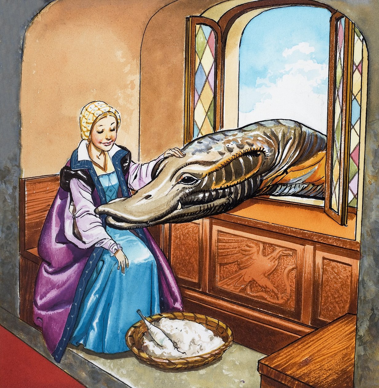 The Lady and the Dragon by English School