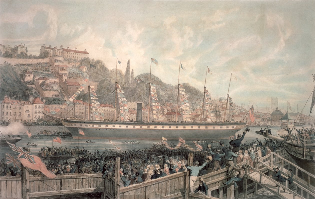 The Launch of the Steamship 