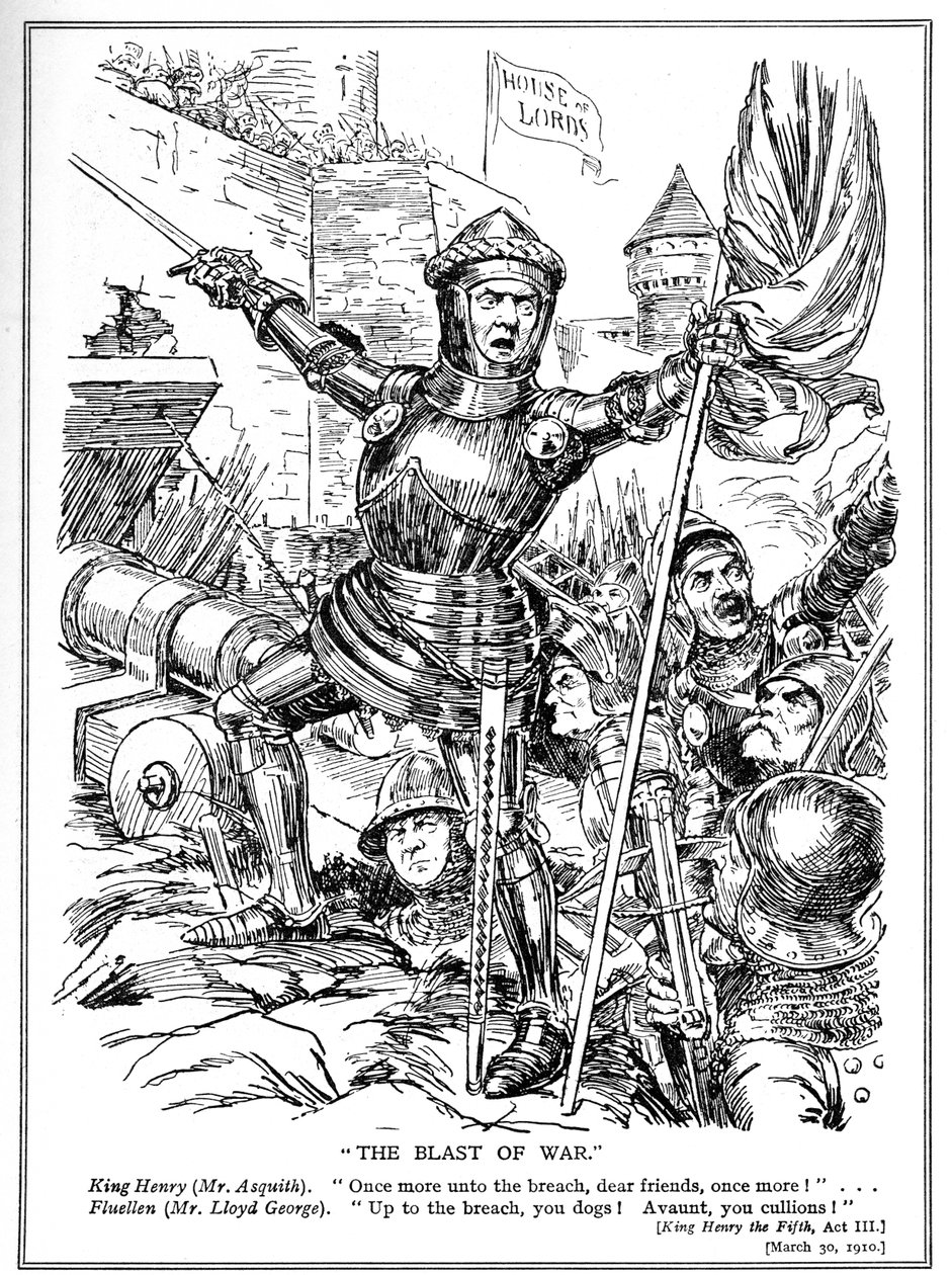 The Liberals, Led by Asquith and Lloyd George, Attack the House of Lords, 1910 by English School