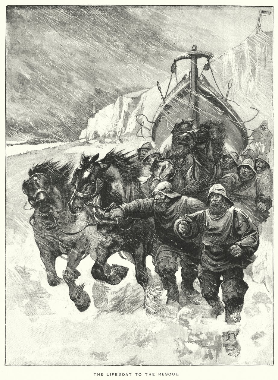 The Lifeboat to the Rescue by English School