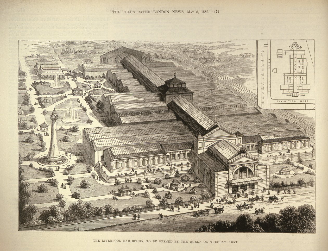 The Liverpool Exhibition, to be Opened by the Queen by English School
