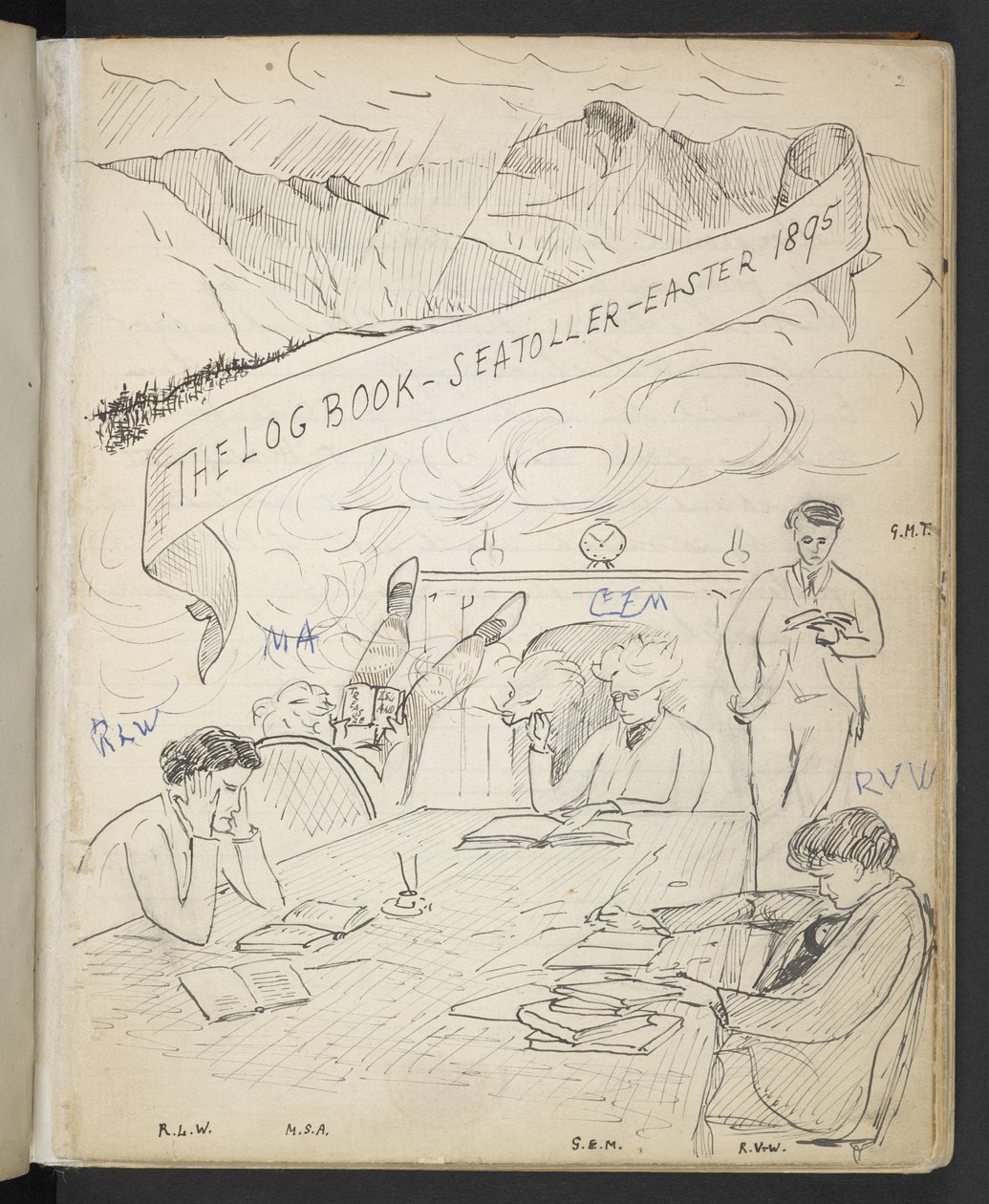 The Log Book, Seatoller, Easter 1895 by English School