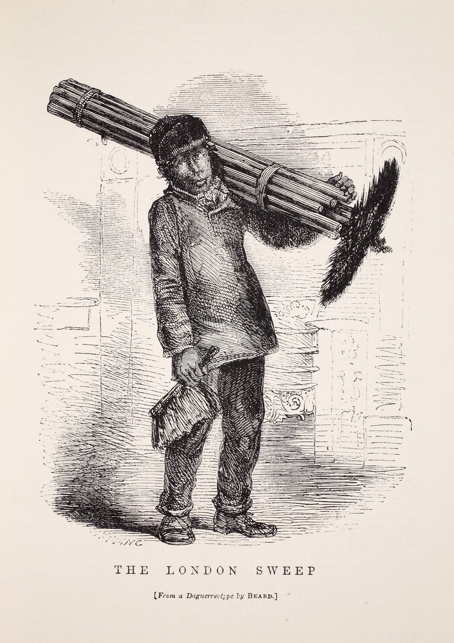 The London Sweep, from the daguerreotype by Richard Beard, illustration from London Labour and London Poor by Henry Mayhew, pub. 1862 by English School